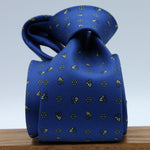 Cruciani &amp; Bella
100% Silk
Self-Tipped
Royal Blue and Yellow Motif Tie
Handmade and Printed in &nbsp;Italy
English Archive Motif
8 cm x 150 cm
#9948