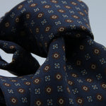 Cruciani &amp; Bella

100% Printed Madder Silk&nbsp;
Italian fabric

Unlined tie
Blue, Light Blue, Brown and Red Printed Motif Tie

Handmade in Italy
8 cm x 150 cm
#9986