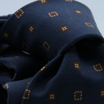 Cruciani &amp; Bella

100% Printed Madder Silk&nbsp;
Italian fabric

Unlined tie
Blue, Brown and Beige Printed Motif Tie

Handmade in Italy
8 cm x 150 cm
#9992