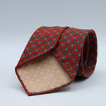 Cruciani &amp; Bella

100% Printed Madder Silk&nbsp;
Italian fabric

Unlined tie
Red, Brown and Light Blue Printed Motif Tie

Handmade in Italy
8 cm x 150 cm
#9995