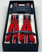 Albert Thurston - Elastic Braces - 25 mm - Blue, Red and White Stripes #7603