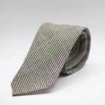 Cruciani & Bella - Hardy Minnis Fresco III, 2 Ply - Unlined tie - Black/White Puppy Tooth#8126