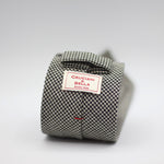 Cruciani & Bella - Hardy Minnis Fresco III, 2 Ply - Unlined tie - Black/White Puppy Tooth#8126