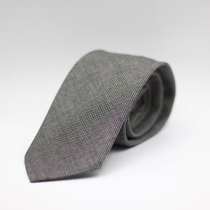 Cruciani & Bella 100% Wool - Schofield & Smith. Huddersflied Unlined Hand rolled blades Black and White Unlined Tie Handmade in Italy 8 cm x 150 cm