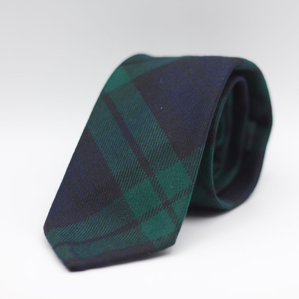 Cruciani & Bella - Wool Tartan - Blackwatch Modern Tartan Tie #8258