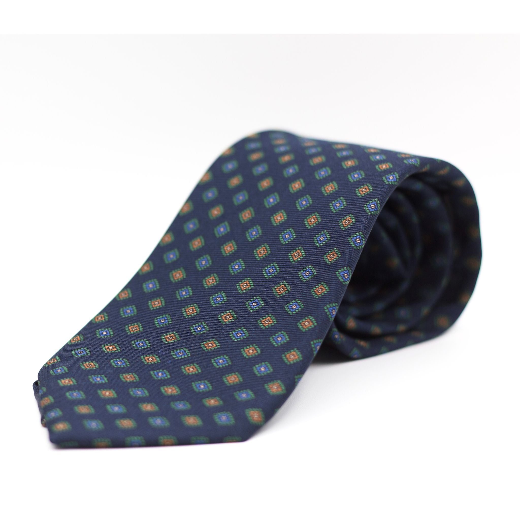 Blue, Green, Brown and light Blue Tie