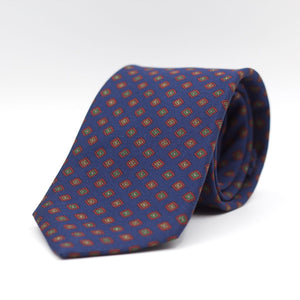 Holliday & Brown - Printed Silk - Blue, Green, Red and Brown Tie