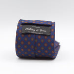 Holliday & Brown - Printed Silk - Blue, Green, Red and Brown Tie