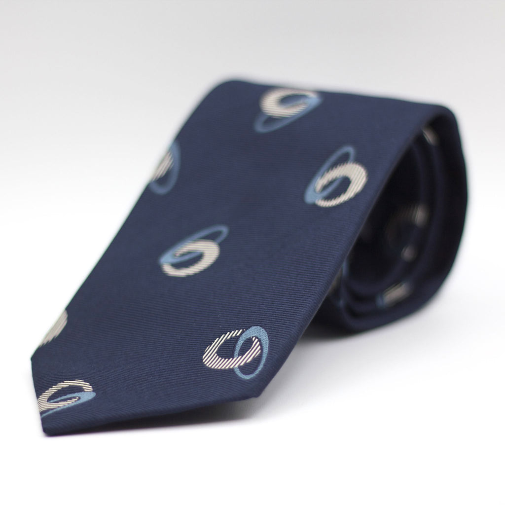 Holliday & Brown - Woven Jacquard Silk - Blue, Grey and Light Blue Tie