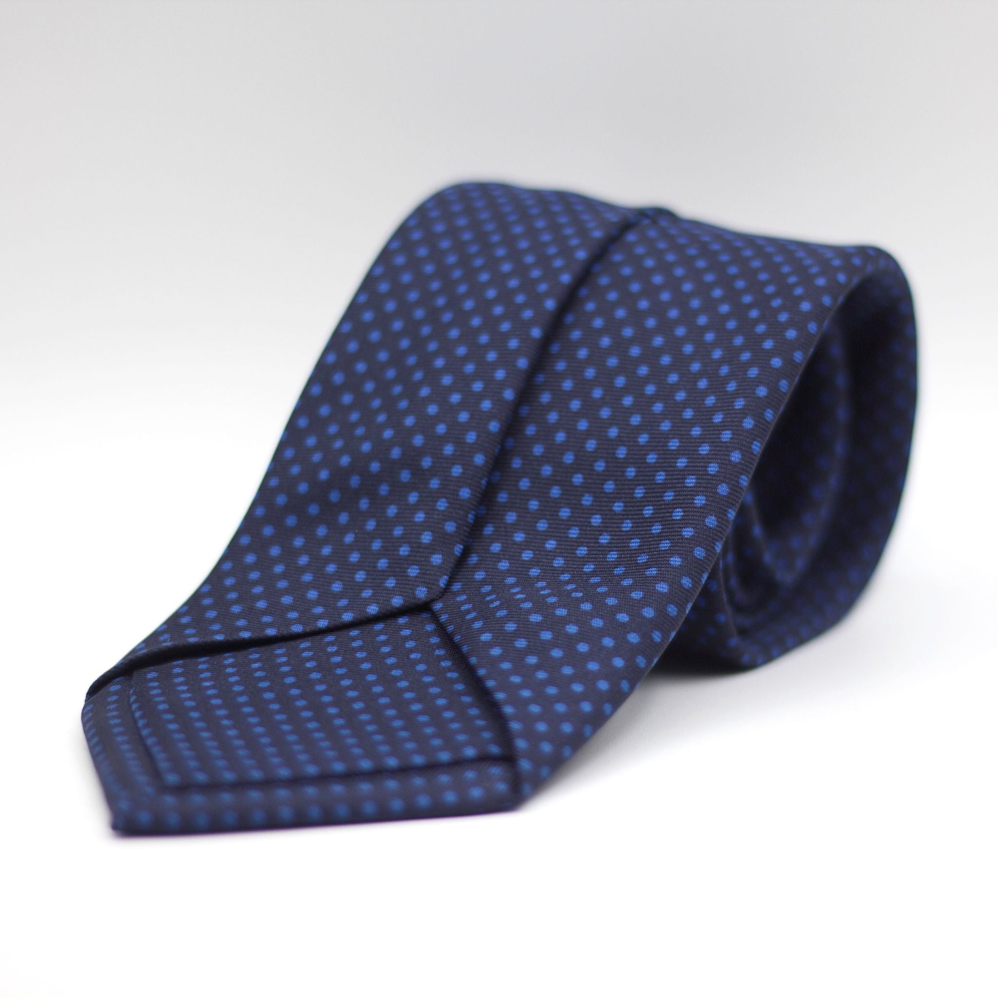 Holliday & Brown - Woven Jacquard Silk - Blue, Light Blue Pin Dots Tie 