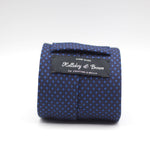 Holliday & Brown - Woven Jacquard Silk - Blue, Light Blue Pin Dots Tie 