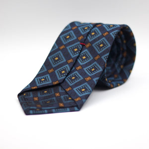Cruciani & Bella - Silk - Blue, Light Blue, Brown and Gold Tie