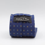 Holliday & Brown - Printed Silk - Blue, Light Blue and Grey Tie