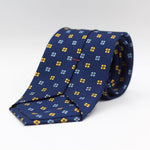 Cruciani & Bella - Silk - Blue, Light Blue and Yellow Tie