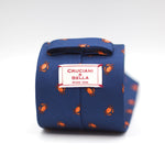 Cruciani & Bella - Silk - Blue, Orange Crabs Tie