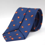 Cruciani & Bella - Silk - Blue, Orange Crabs Tie