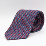 Holliday & Brown - Printed Silk - Blue, Red and White Tie