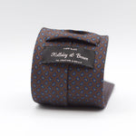 Holliday & Brown - Printed Silk - Brown, Blue and Yellow Tie