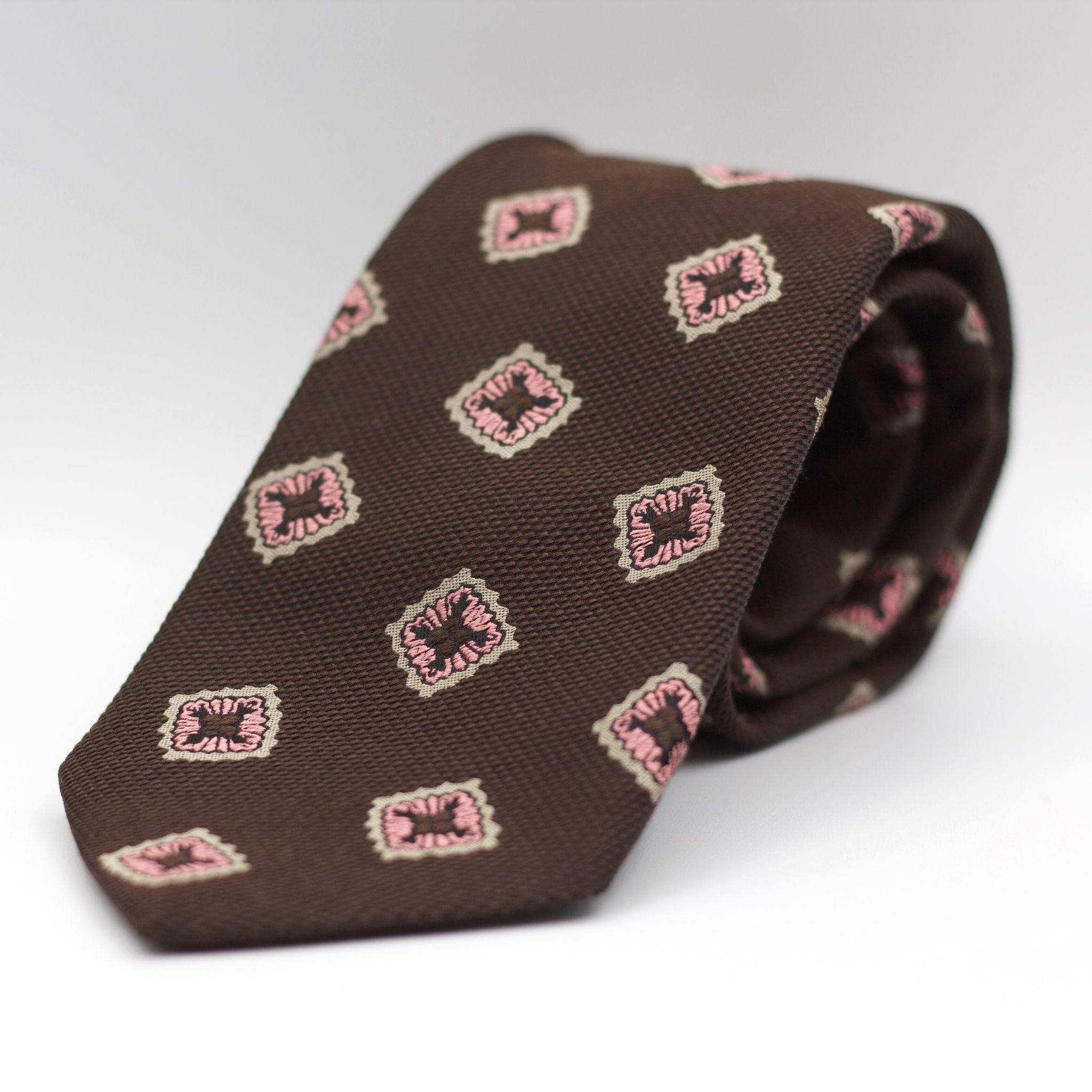 Brown, Pink and Beige Tie