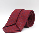 Holliday & Brown - Printed Silk - Burgundy, Blue and Light Blue dots tie