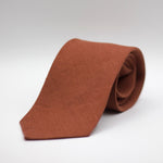 Cruciani & Bella - 100% Woven Jacquard Linen Tie  -  Tobacco solidCruciani & Bella - 100% Woven Jacquard Linen Tie  -  Tobacco solid