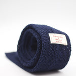 Cruciani & Bella - Knitted Silk - Navy Solid Tie