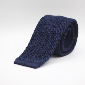 Cruciani & Bella - Knitted Silk - Navy Solid Tie