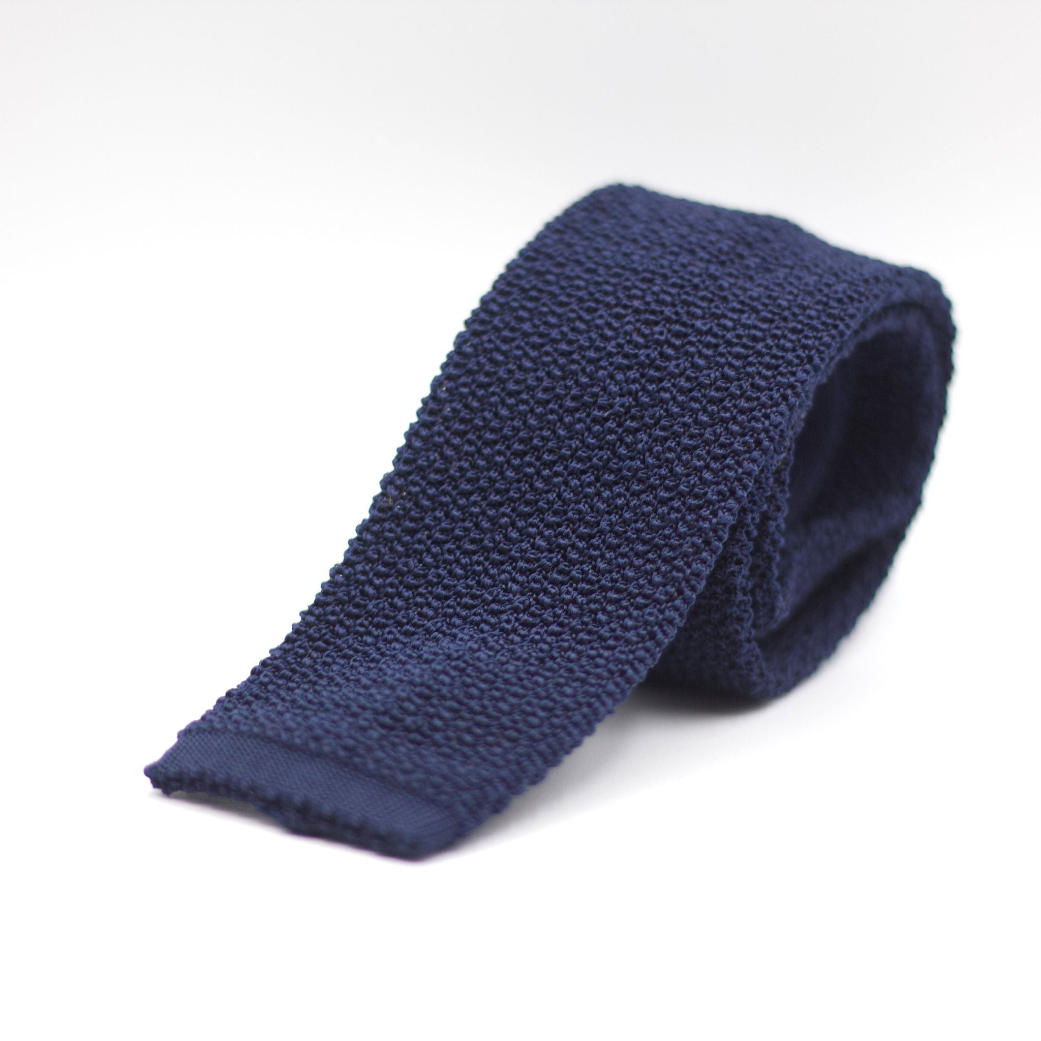 Cruciani & Bella - Knitted Silk - Navy Solid Tie