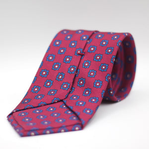 Cruciani & Bella - Silk - Red Wine and Blue Tie