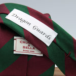 Cruciani & Bella - Woven Silk  - Dragon Guards Unlined Regimental Tie