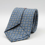 Cruciani &amp; Bella
100% Printed Silk

Self-Tipped
Blue, Grey and Yerllow Motif Tie&nbsp;
Handmade in Rome, Italy.

8 cm x 150 cm
#9295