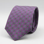 Cruciani &amp; Bella
100% Printed Silk

Self-Tipped
Fucsia, green and Grey Motif Tie&nbsp;
Handmade in Rome, Italy.

8 cm x 150 cm
#9296