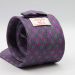 Cruciani &amp; Bella
100% Printed Silk

Self-Tipped
Fucsia, green and Grey Motif Tie&nbsp;
Handmade in Rome, Italy.

8 cm x 150 cm
#9296
