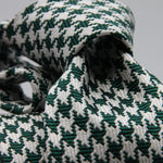 Cruciani &amp; Bella

100% Woven Jacquard silk
Tipped
3-Folds High
Forrest Green Houndstooth Tie
Handmade in Como, Italy
8 cm x 150 cm
#7724