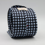 Cruciani &amp; Bella

100% Woven Jacquard silk
Tipped

Blue Navy and Baby Blue "Winston's Spot" Tie
Handmade in Como, Italy
8 cm x 150 cm
#8802