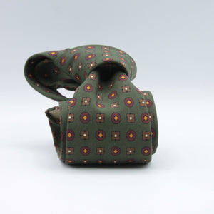 Cruciani &amp; Bella
Handmade in Italy
Unlined
Green, Brown, Rust and Orange
100% Madder Silk
8 X 150 Cm
#9067