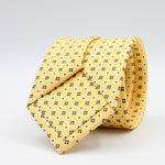 Cruciani &amp; Bella
100% Printed Silk

Self-Tipped
Yellow, White and Blue Motif Tie
Handmade in Rome, Italy.
8 cm x 150 cm
#9428