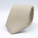 Cruciani &amp; Bella
100% Printed Silk

Self-Tipped
Yellow, Light Blue and Orange Motif Tie&nbsp;
Handmade in Rome, Italy.

8 cm x 150 cm
#9286