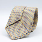 Cruciani &amp; Bella
100% Printed Silk

Self-Tipped
Yellow, Light Blue and Orange Motif Tie&nbsp;
Handmade in Rome, Italy.

8 cm x 150 cm
#9286