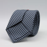 Cruciani &amp; Bella
100% Printed Silk

Self-Tipped
Dark Blue and Grey Motif Tie&nbsp;
Handmade in Rome, Italy.

8 cm x 150 cm
#9290