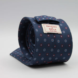 Cruciani &amp; Bella
100% Printed Silk

Self-Tipped
Blue, Red and Light Blue Motif Tie&nbsp;
Handmade in Rome, Italy.

8 cm x 150 cm
#9299