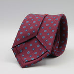 Cruciani &amp; Bella
100% Printed Silk

Self-Tipped
Red Wine, Blue, Light Blue and White Motif Tie&nbsp;
Handmade in Rome, Italy.

8 cm x 150 cm
#9300