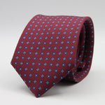 Cruciani &amp; Bella
100% Printed Silk

Self-Tipped
Red Wine, Blue, Light Blue and White Motif Tie&nbsp;
Handmade in Rome, Italy.

8 cm x 150 cm
#9304
