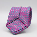 Cruciani &amp; Bella
100% Printed Silk

Self-Tipped
Fucsia, Blue, Light Blue and White Motif Tie&nbsp;
Handmade in Rome, Italy.

8 cm x 150 cm
#9306