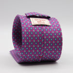 Cruciani &amp; Bella
100% Printed Silk

Self-Tipped
Fucsia, Blue, Light Blue and White Motif Tie&nbsp;
Handmade in Rome, Italy.

8 cm x 150 cm
#9306