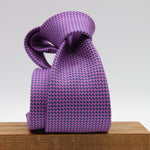 Cruciani &amp; Bella
100% Silk
Printed
Self-Tipped
Blue and Fucsia Motif Tie
Handmade in Rome, Italy.
8 cm x 150 cm
#9433