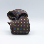 Cruciani &amp; Bella
Handmade in Italy
Unlined
Brown, Blue, Green and Yellow
100% Madder Silk
8 X 150 Cm
#9065