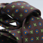 Cruciani &amp; Bella
Handmade in Italy
Unlined
Brown, Blue, Green and Yellow
100% Madder Silk
8 X 150 Cm
#9065