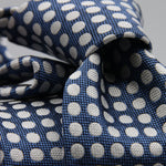 Cruciani &amp; Bella

100% silk
Tipped

Cobalt Blue "Winston's Spot" tie
Handmade in Como, Italy
8 cm x 150 cm
#7720
