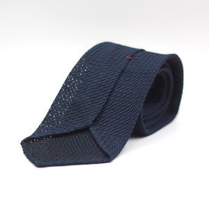 Cruciani & Bella - Silk Grenadine  - Garza grossa - Unlined - Dark Blue Tie